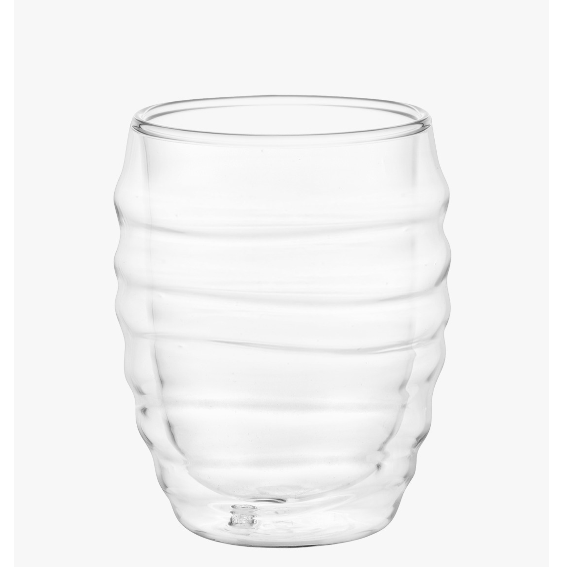 2 pcs. Wavy glass, double-walled 200 ml