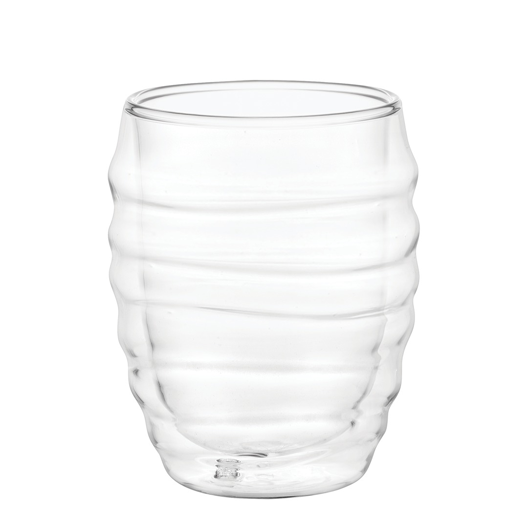 2 stk. Wavy glas, dobbeltvægget 300 ml