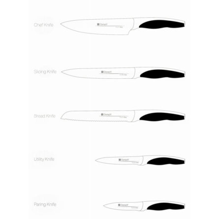 Curve Knivsæt - 6 dele - Billede 3