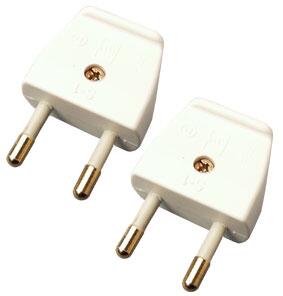 Stikprop S1 hvid - 2 stk